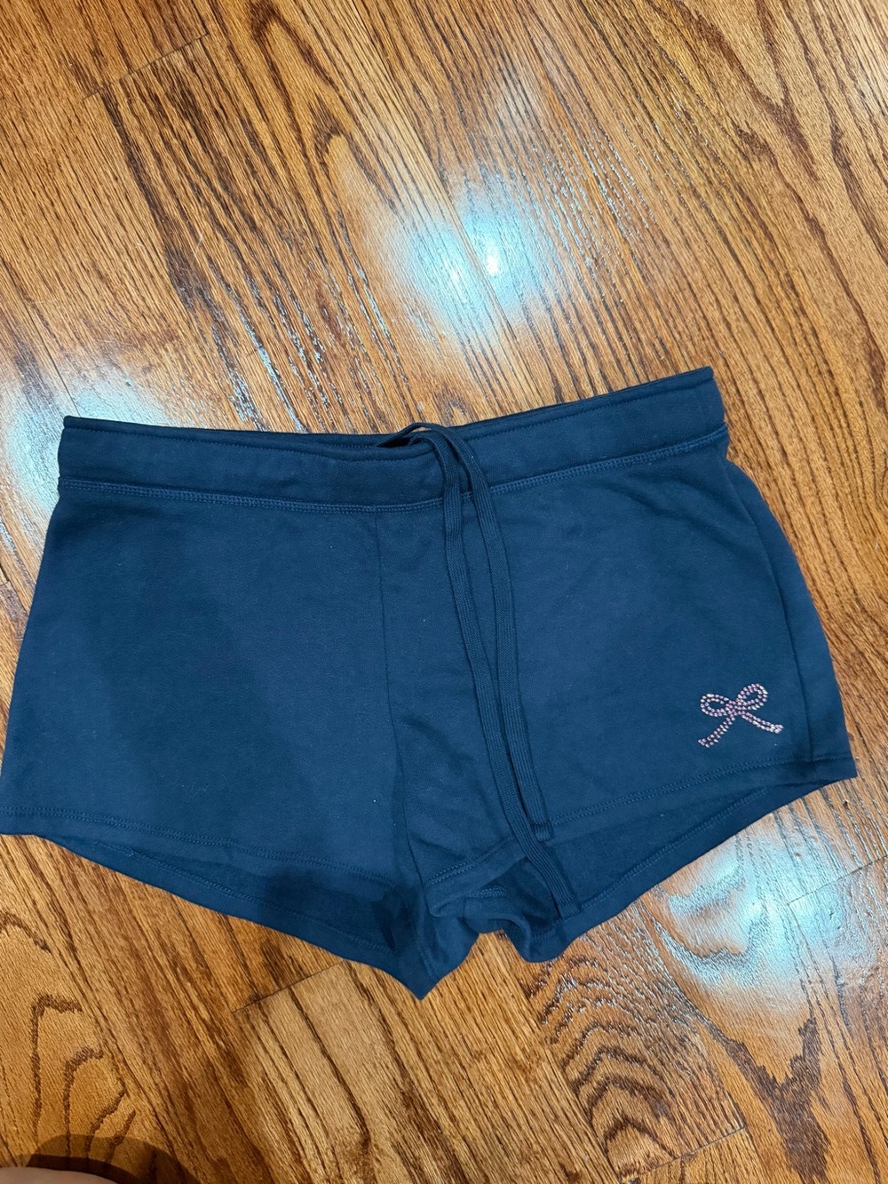 Hollister Navy Lounge Shorts with Bow Accent